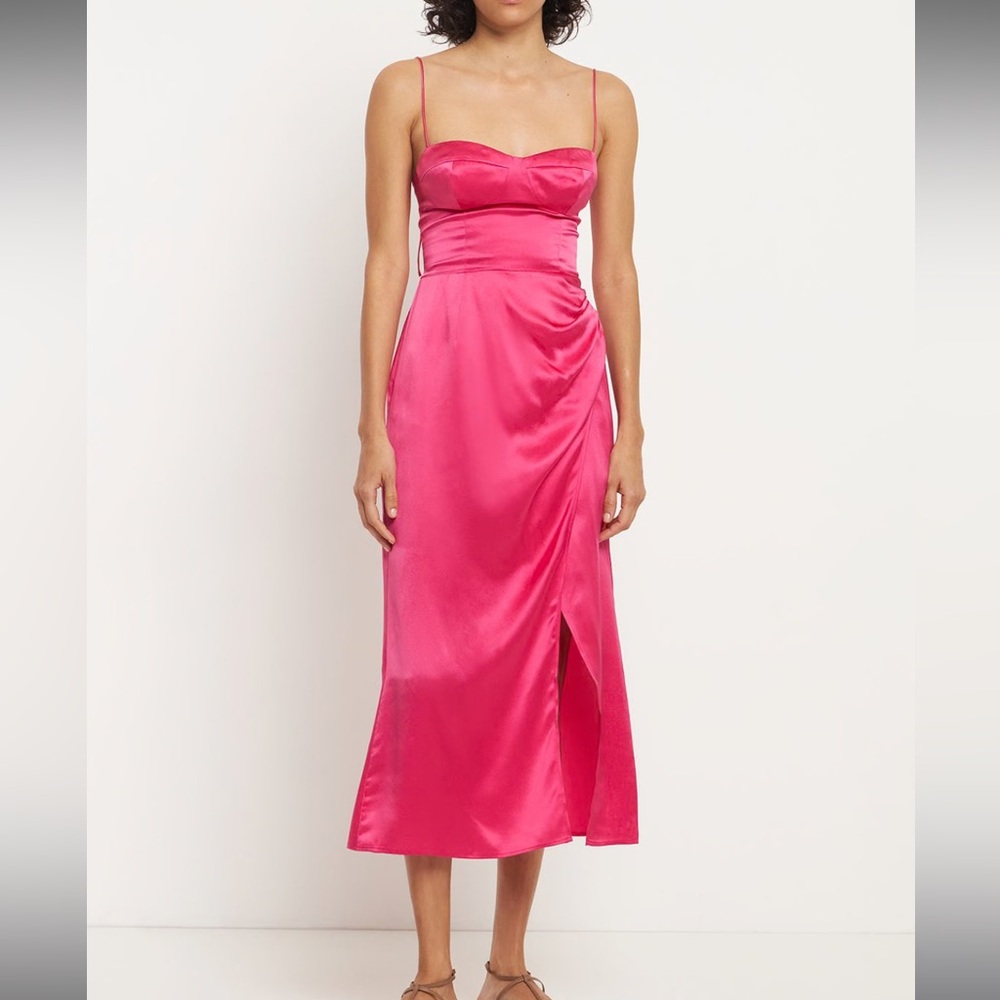 Reformation Marguerite Silk Dress